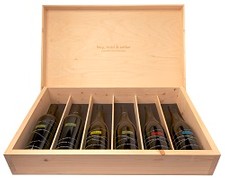 Diversified 6 Bottle Wooden Collector's Box