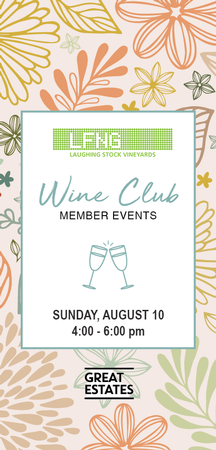 Wine Club Exclusive Event | August 10, 4:00-6:00pm